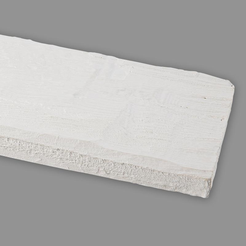 Wandbrett Holzimitat weiß, 130 x 30 mm, Länge 260 cm