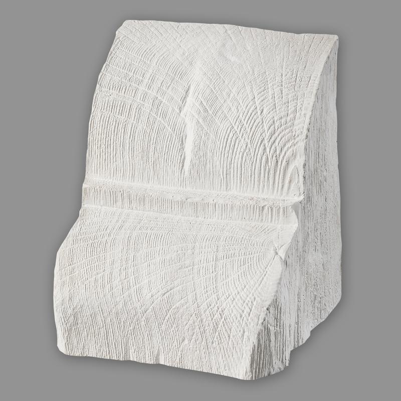Konsole 20 x 13 cm für Deckenbalken Holzimitat weiß