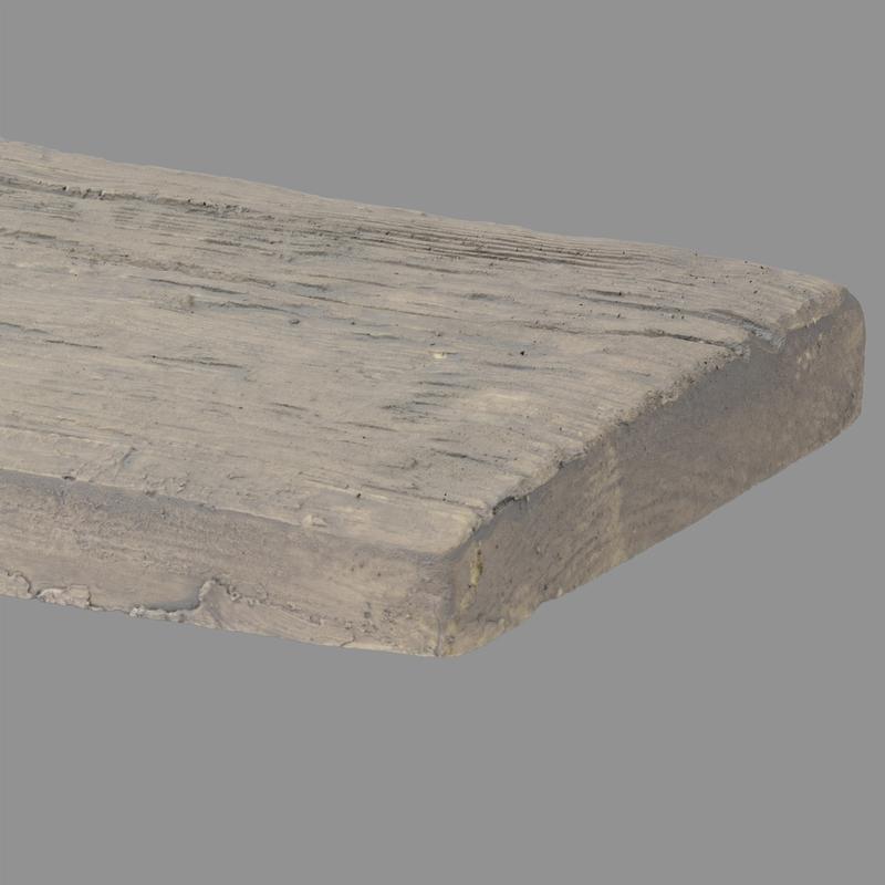 Wandbrett Holzimitat grau, 130 x 30 mm, Länge 260 cm