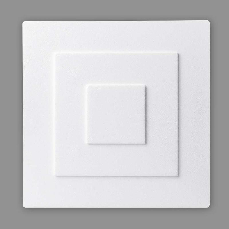 Rosette Heike 320 x 320 mm Polystyrol quadratisch