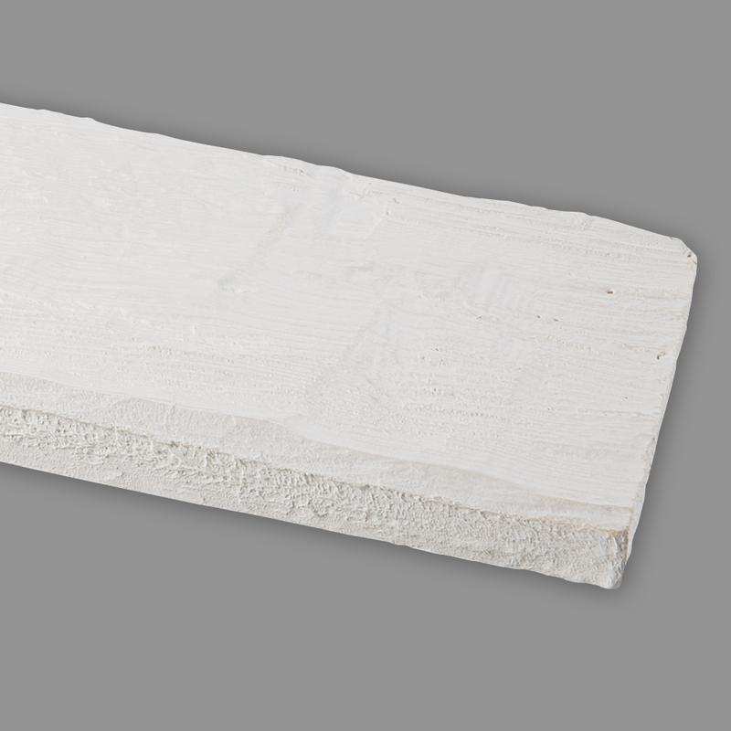 Wandbrett Holzimitat weiß, 130 x 30 mm, Länge 260 cm